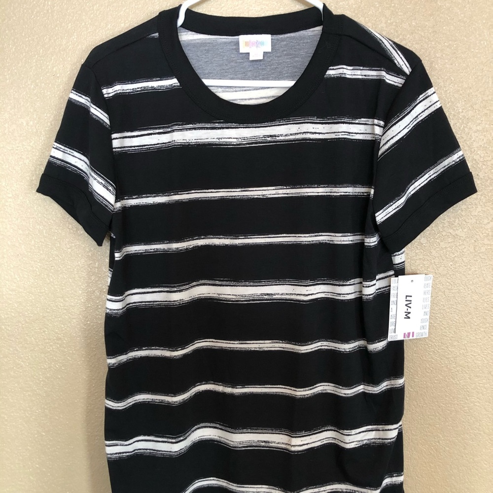Black and white striped liv